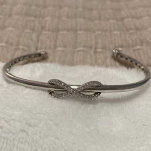 Swarovski Silver Infinity Bangle